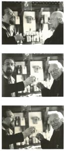 Rafael Alberti y Javier Egea. Fotos Luis Muñoz.