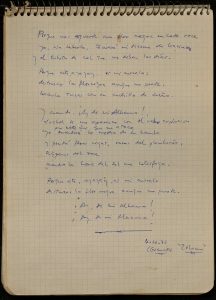 Manuscrito Javier egea 1972. Zeluán. Caja E-MS-3-018 (E-10)