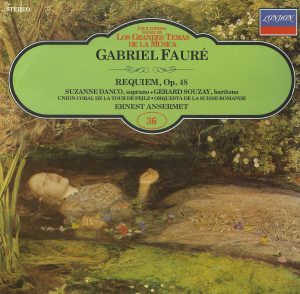 Réquiem, de Gabriel Fauré. Vinilo.