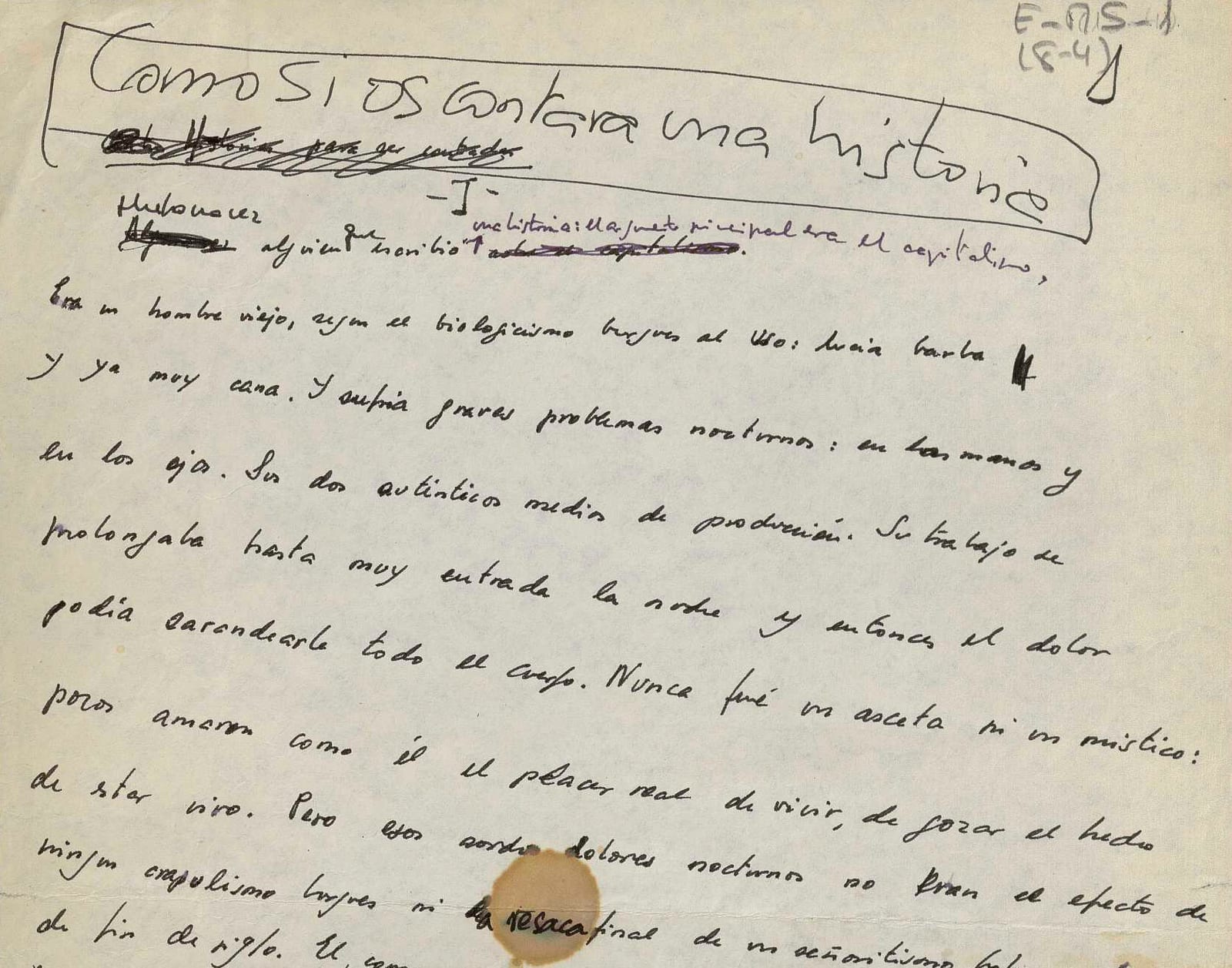 Manuscrito de Juan Carlos Rodríguez E-MS-5 (8-4)