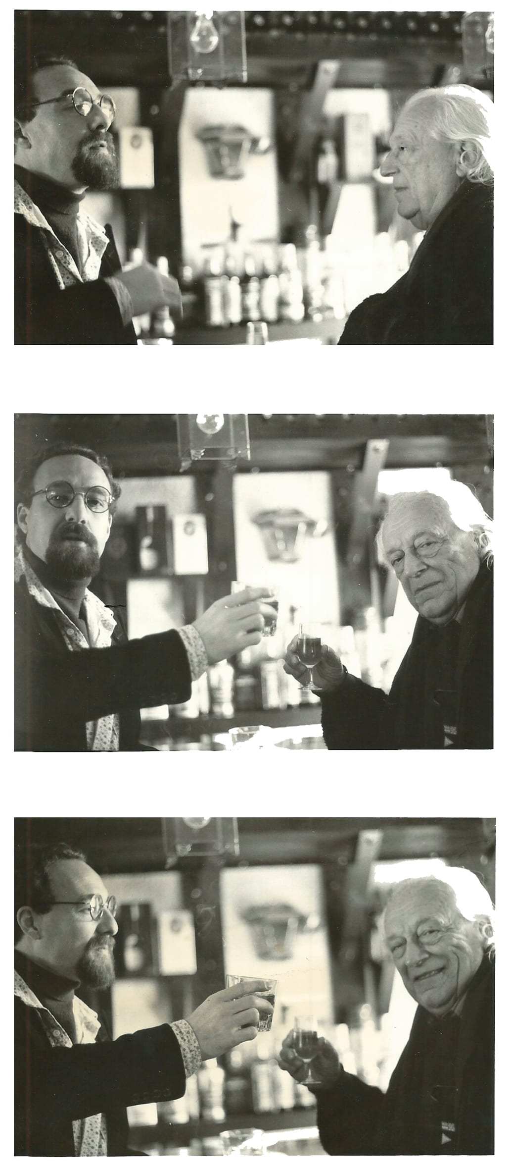 Rafael Alberti y Javier Egea. Fotos Luis Muñoz.