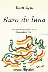 Primera edición Raro de luna (Hiperión, 1990)