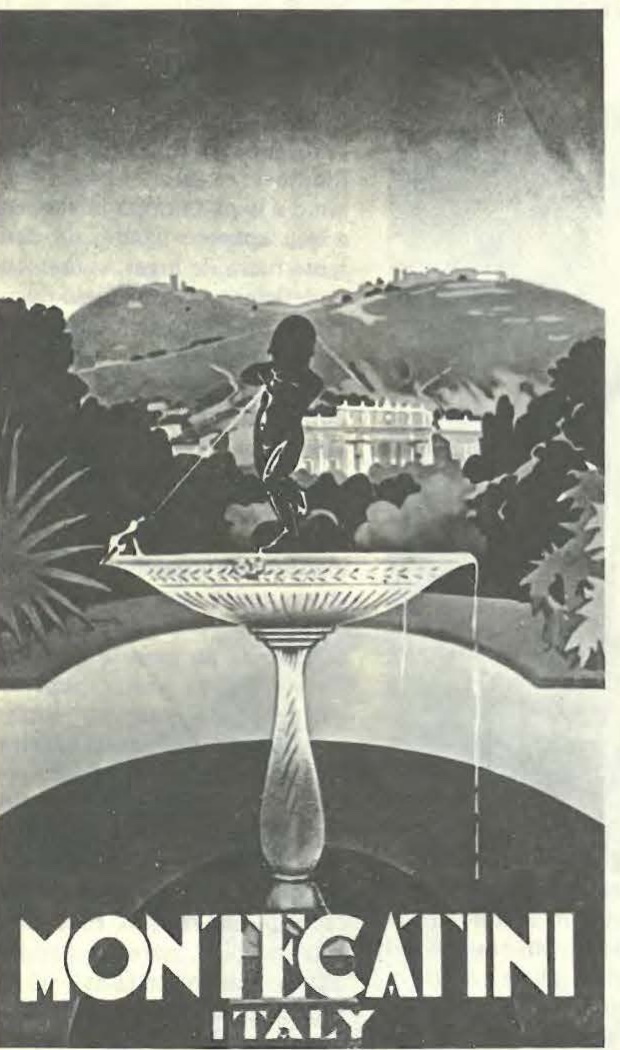 Cartel Art Déco de Montecatini, Italia