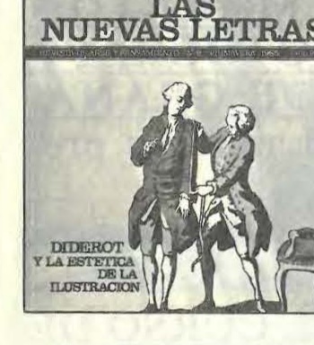 Portada de «Las Nuevas Letras» — Diderot y la estética de la Ilustración